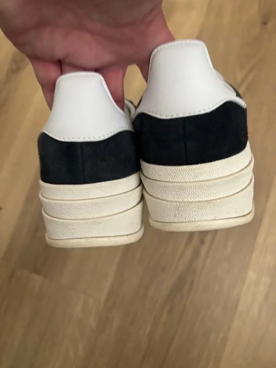 adidas Gazelle Platform Sneakers in Black and White - Picture 5 of 6